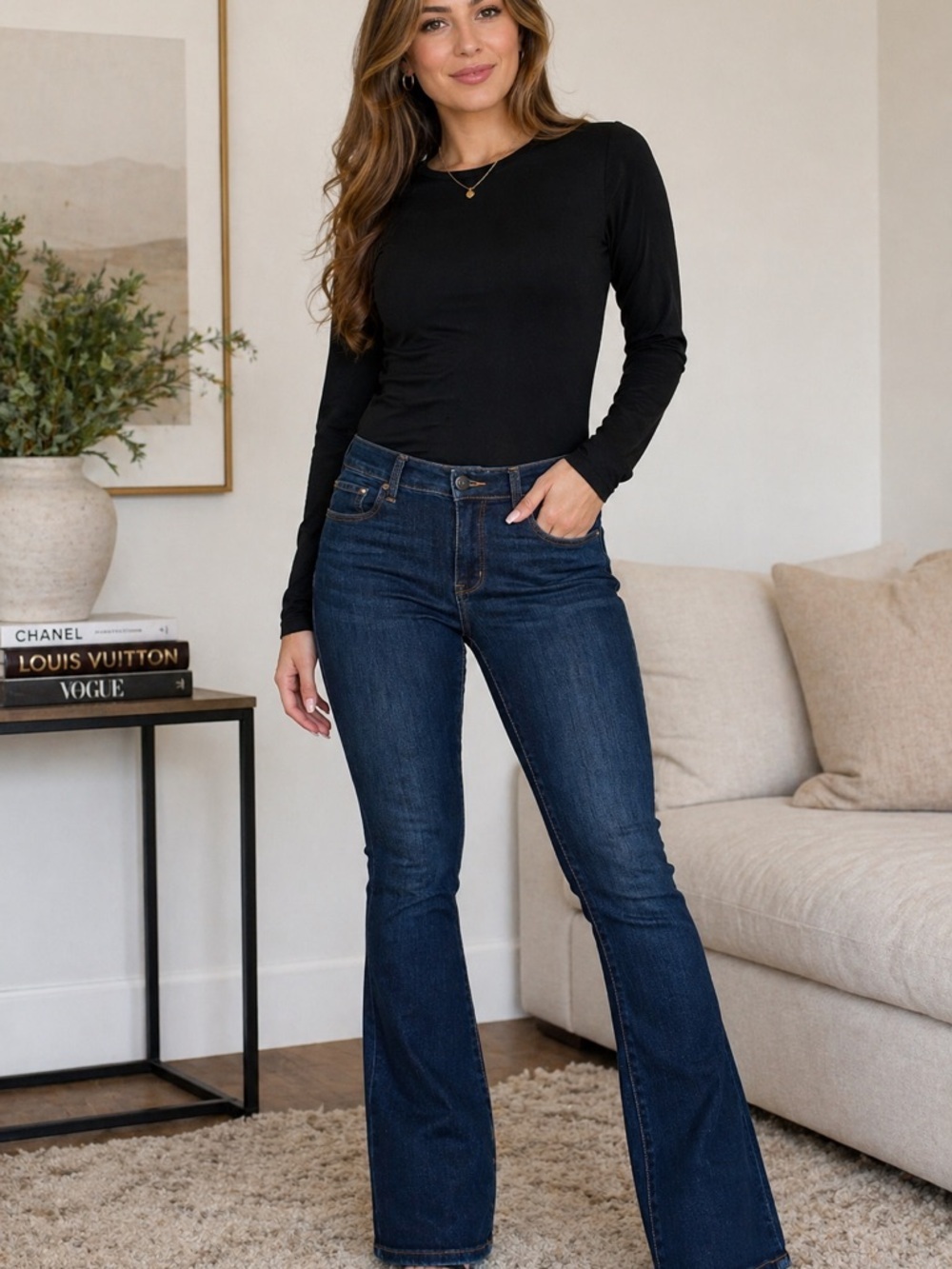 American Eagle Outfitters Dark Blue Flare Jeans
